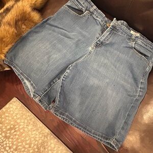 Style & Co Blue Jean Shorts with Faded Look